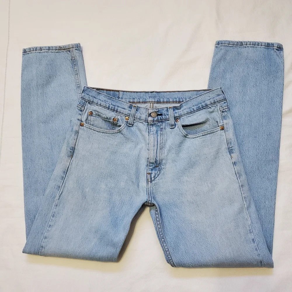 Levi's 505 Regular Fit Straight Leg Jeans Light Wash 33